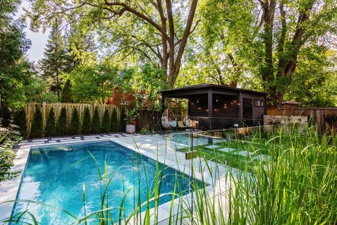 Projet d'aménagement paysager Détente sous les arbres